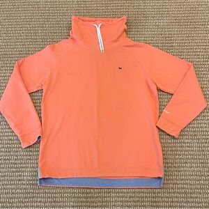The Black Dog Orange Cowl Neck Sweatshirt Small
